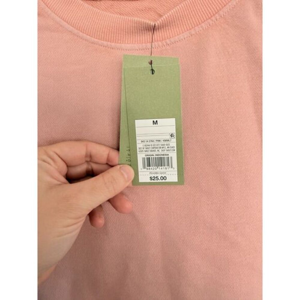 NWT Goodfellow‎ Womens Medium Pink Sweatshirt